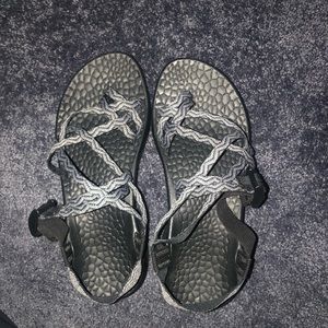 CHACOS SANDALS WITH LACE DETAILING